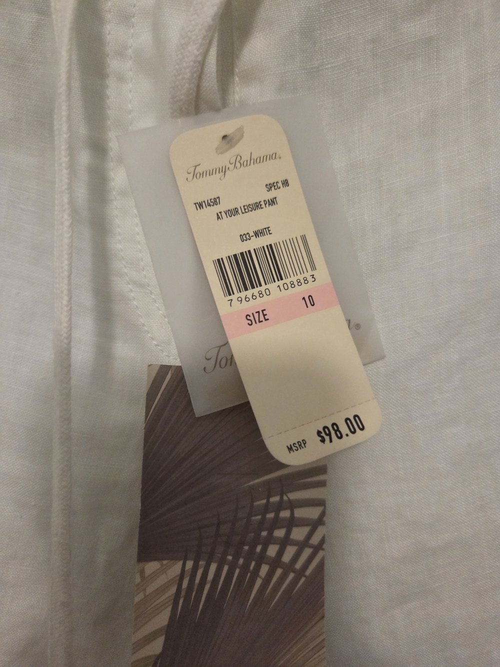 Tommy Bahama White Leisure Pants